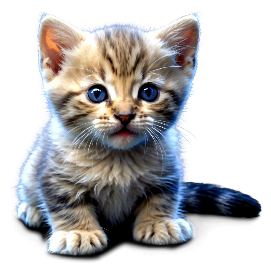 Cute Kitten Clipart Png D