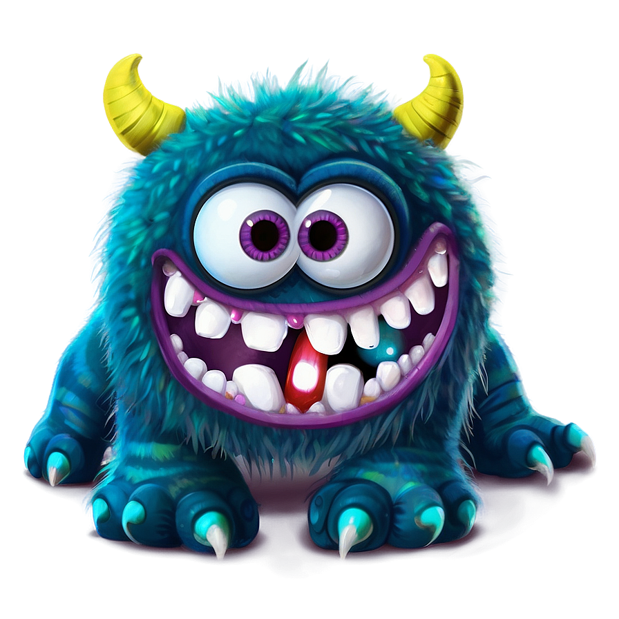 Cute Monster Under Bed Png Nle66