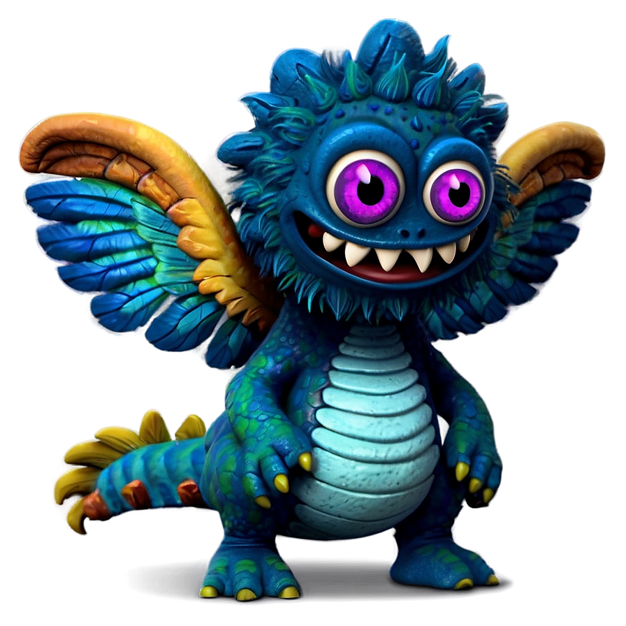 Cute Monster With Wings Png Kqd70