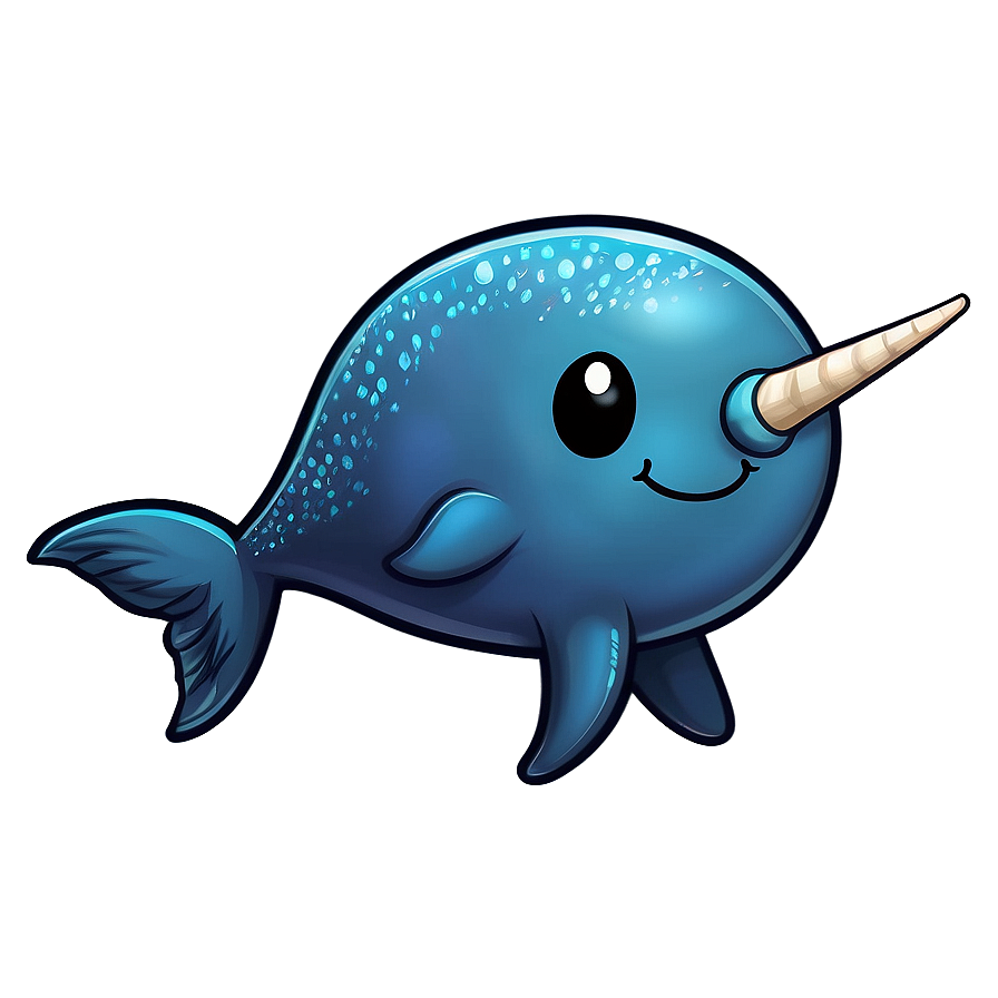 Cute Narwhal Drawing PNG ugy21 PNG with transparent background