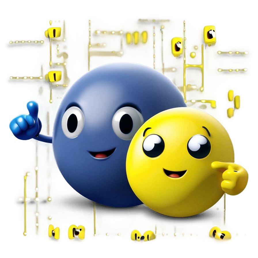 Cute Pacman Cartoon Png Yaf45