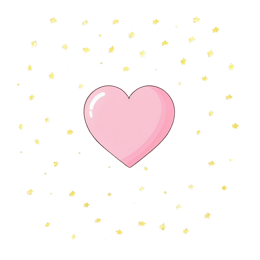 Cute Pink Heart Illustration PNG 05232024 PNG with transparent background