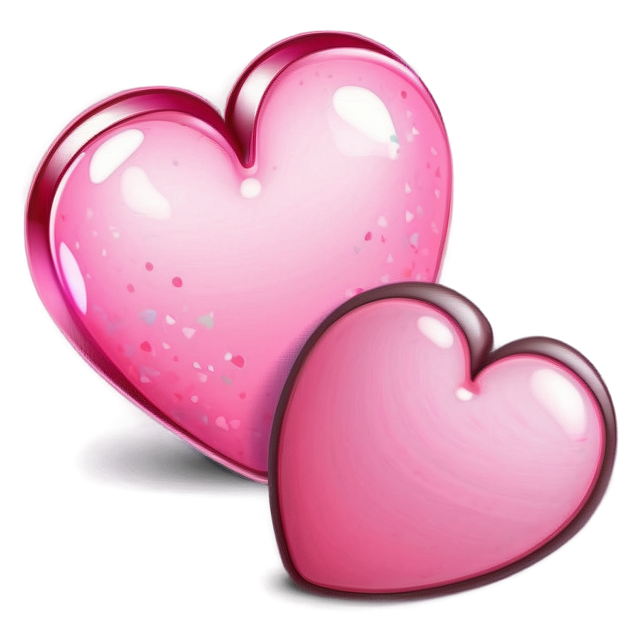 Cute Pink Hearts Clipart Png Tcs59