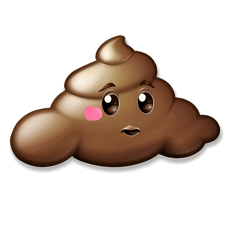 Cute Poop Emoji PNG 38 PNG image with a transparent background, free high-resolution download