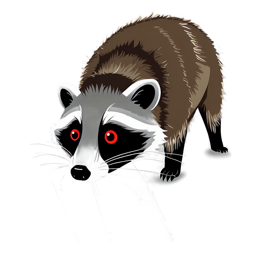 Cute Raccoon Illustration PNG ggm2 PNG with transparent background