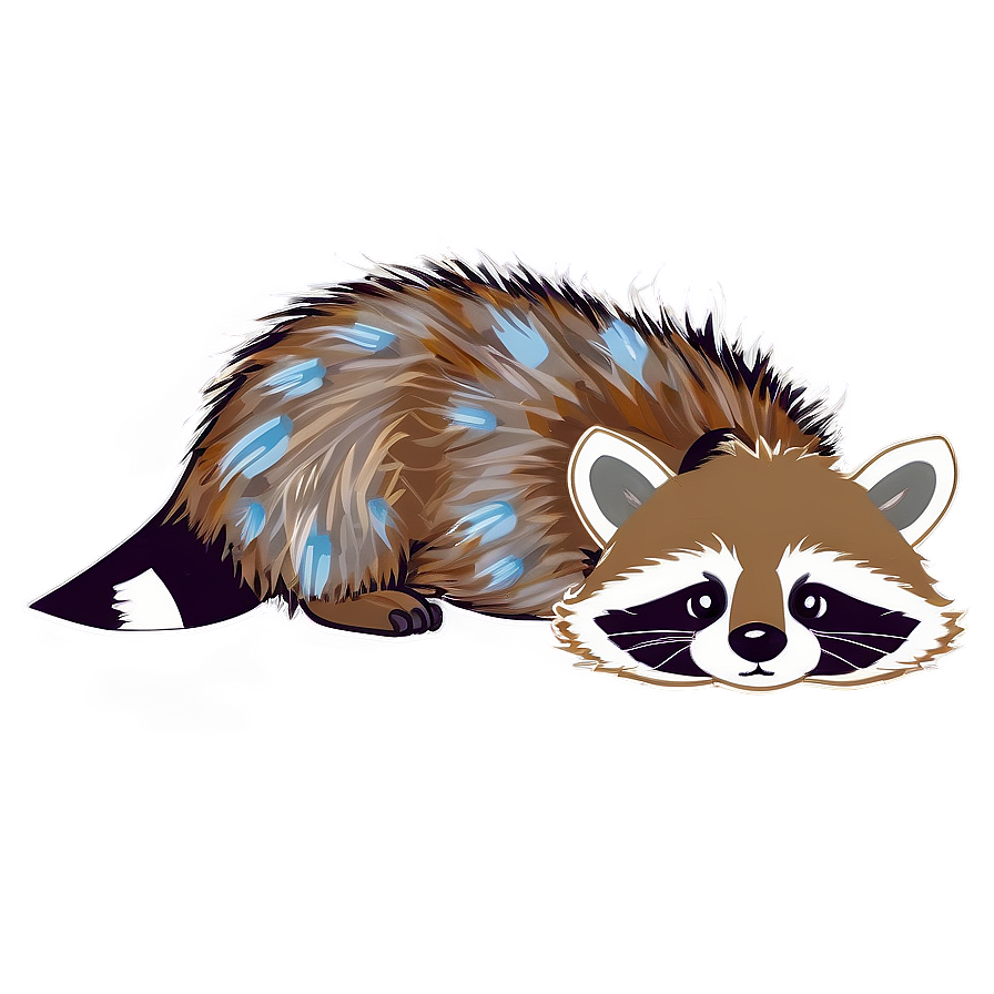 Cute Raccoon Illustration PNG xuj45 PNG with transparent background