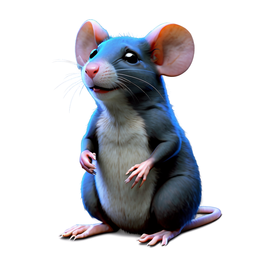 Cute Rat Character PNG 05042024 PNG with transparent background