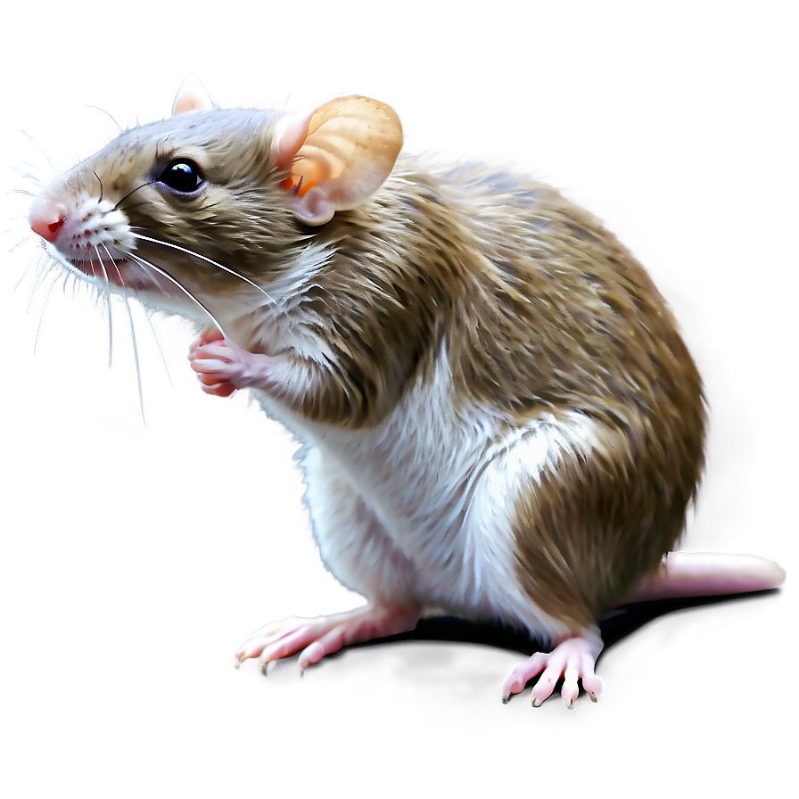 Cute Rat In Garden Png Pck