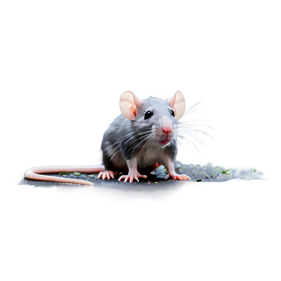 Cute Rat In Rain Png 06252024