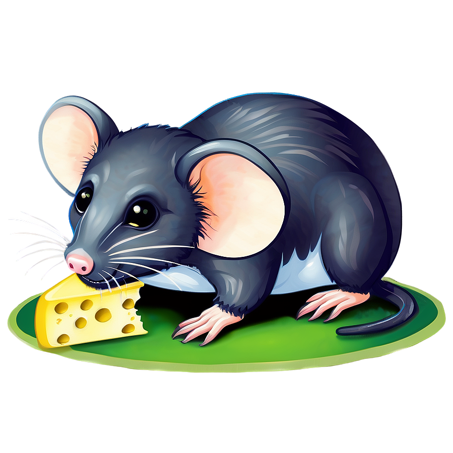 Cute Rat With Cheese Png Nix93