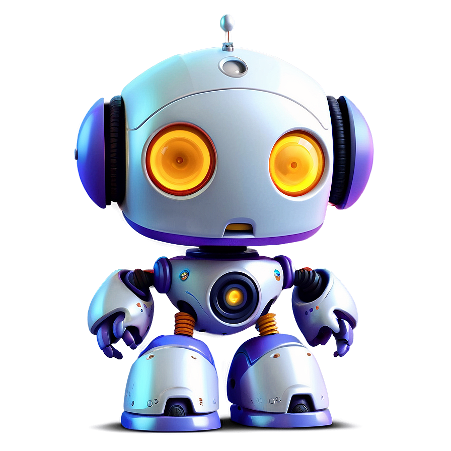 Cute Robot Character Design Png Ywv80