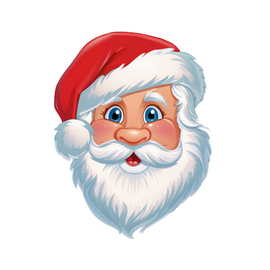 Cute Santa Face Png Bfc