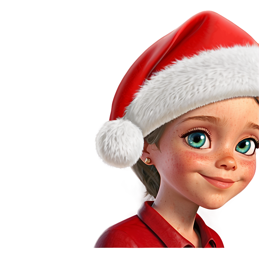 Cute Santa Hat Character PNG 78 PNG image with a transparent background, free high-resolution download