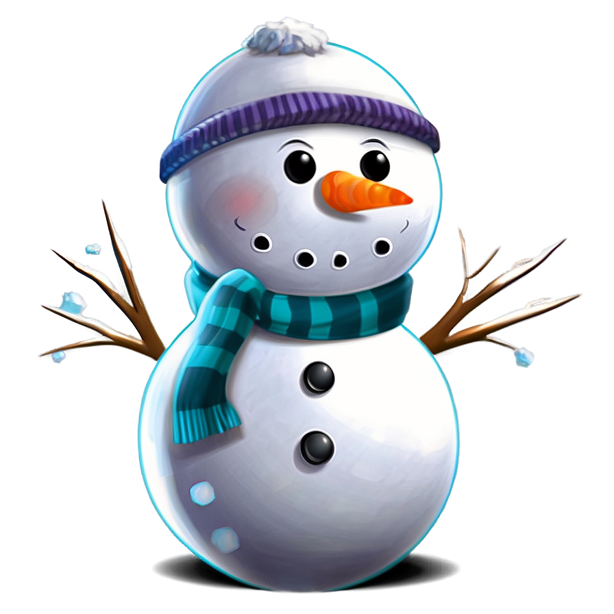 Cute Snowman Cartoon PNG qyw78 PNG with transparent background
