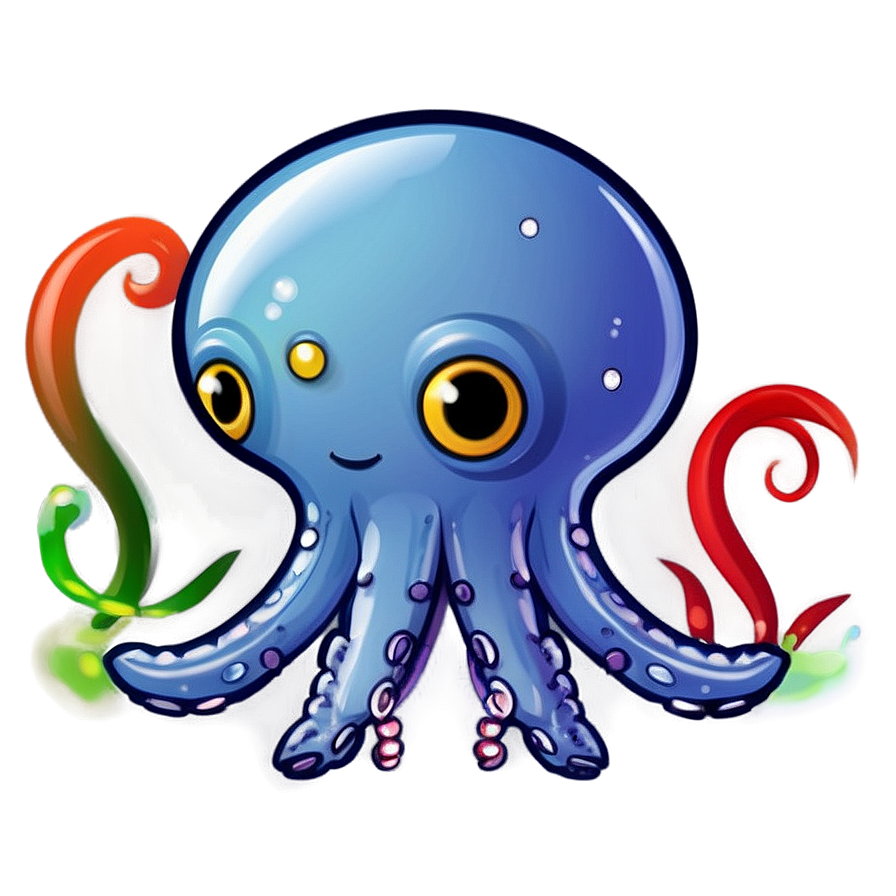 Cute Squid Mascot Png Jrh