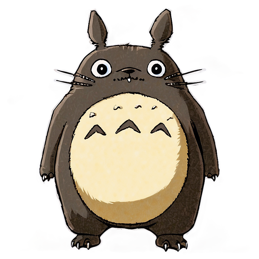 Cute Totoro Character PNG 16 PNG with transparent background