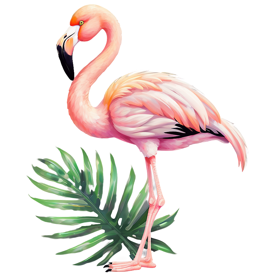 Cute Tropical Flamingo Clipart Png 06272024