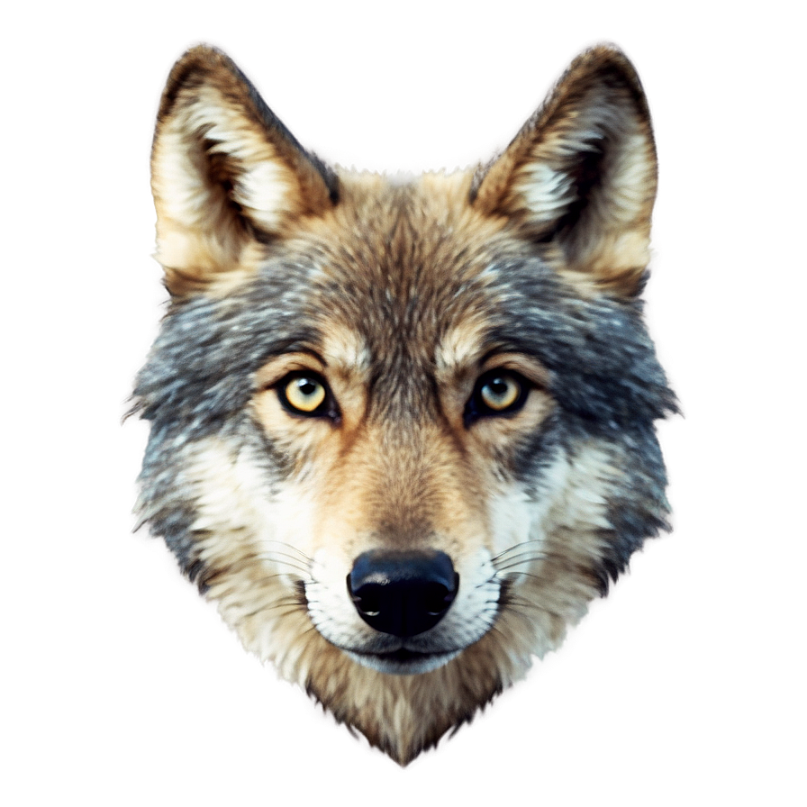 Cute Wolf Pup Face Png 06292024