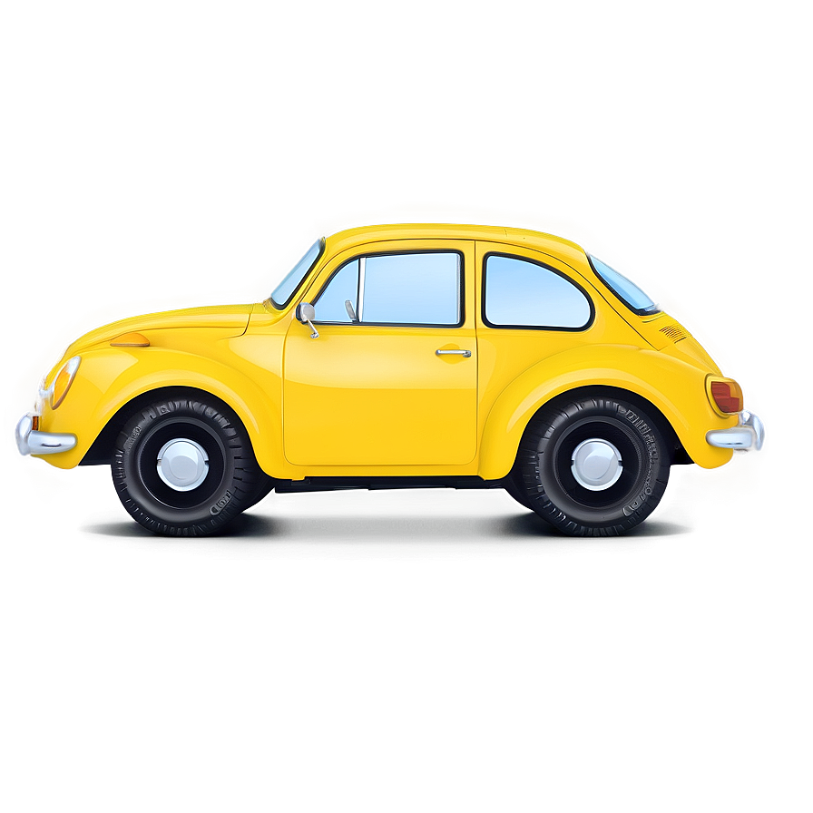 Cute Yellow Car Picture Png 88