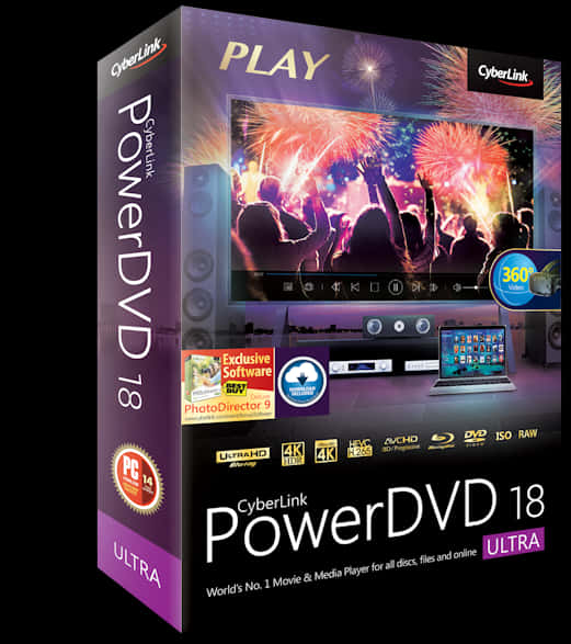 Cyber Link Power D V D18 Ultra Software Package