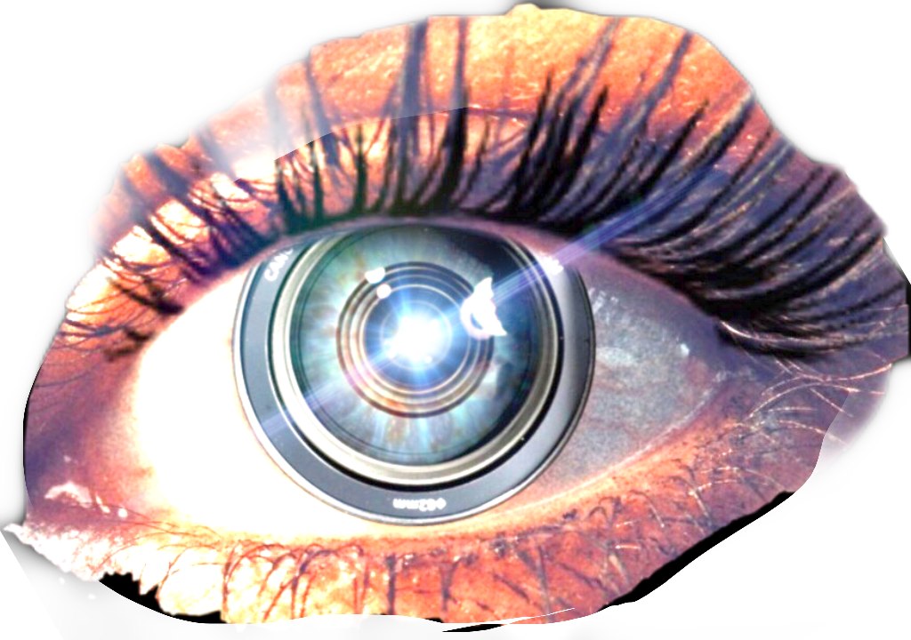 Cybernetic_ Eye_ Concept PNG with transparent background