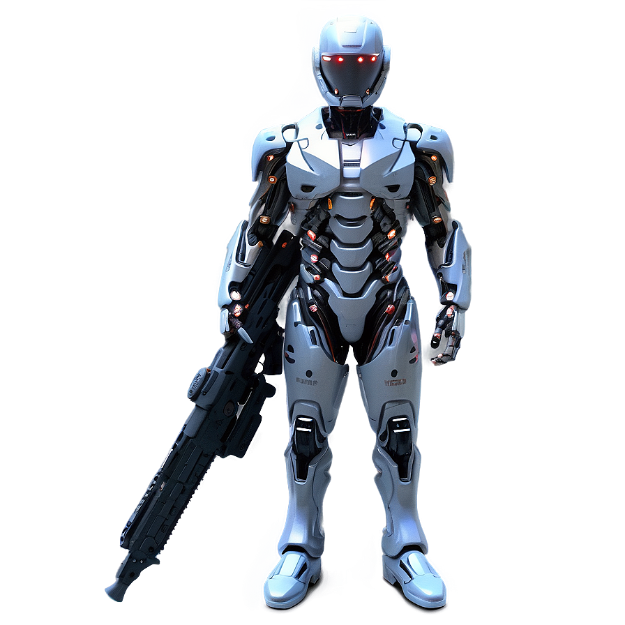 Cybernetic Soldier Illustration Png 05242024