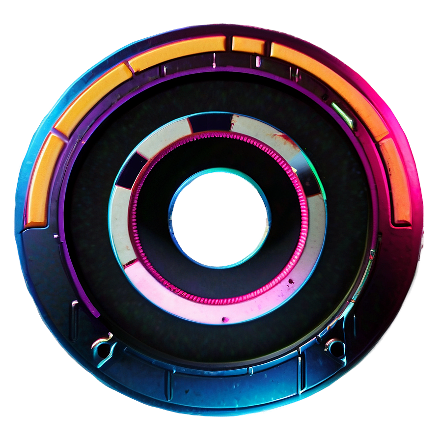 Cyberpunk Aesthetic Disc Png Umr