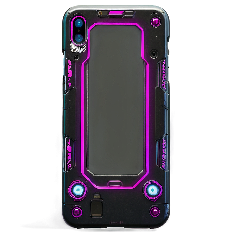 Cyberpunk Aesthetic Phone Case PNG 06122024 PNG with transparent background