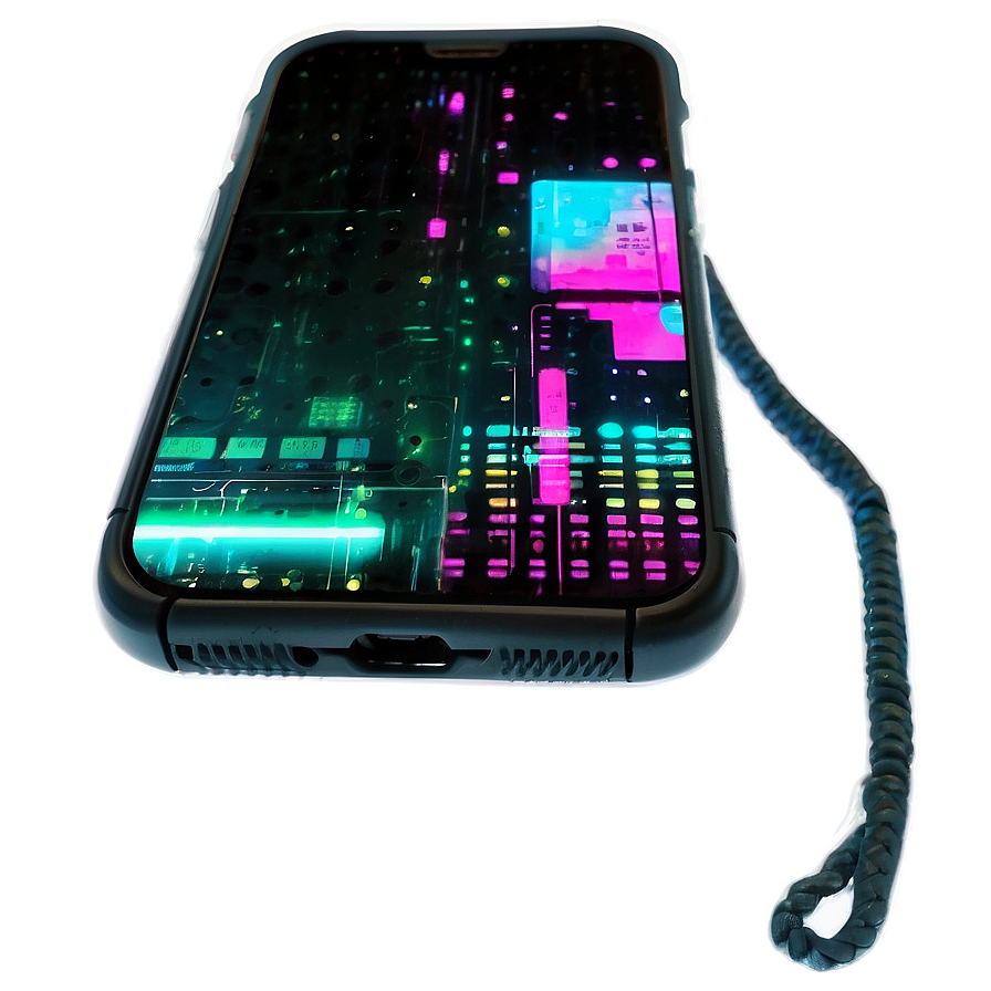 Cyberpunk Aesthetic Phone Case PNG nem54 PNG with transparent background
