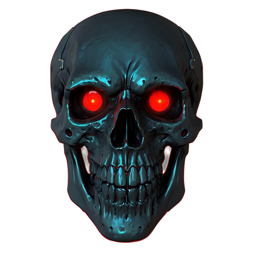 Cyberpunk Black Skull Design Png 06202024