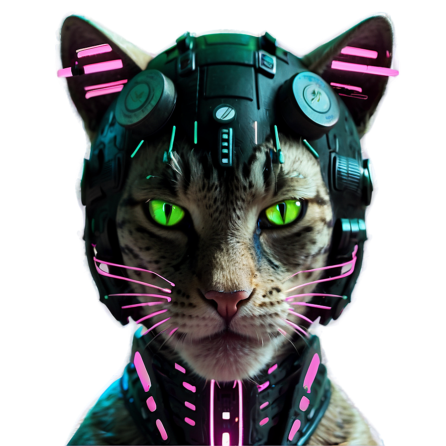 Cyberpunk Cat Filter Png Ksm