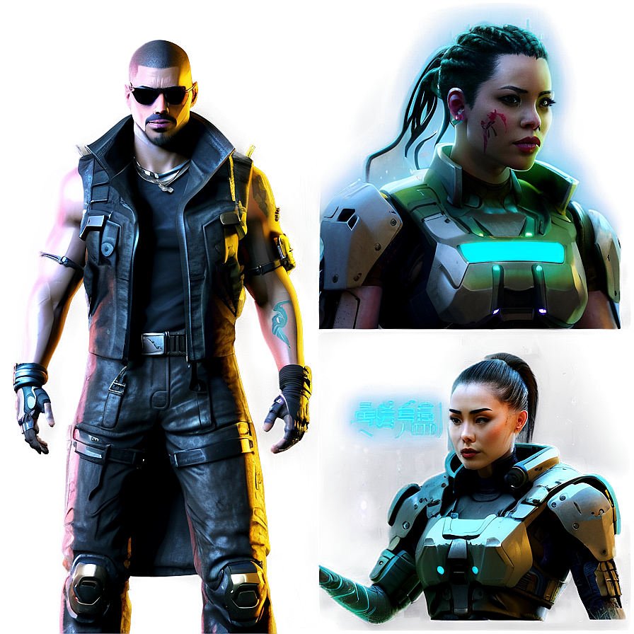 Cyberpunk Characters Png Cix45