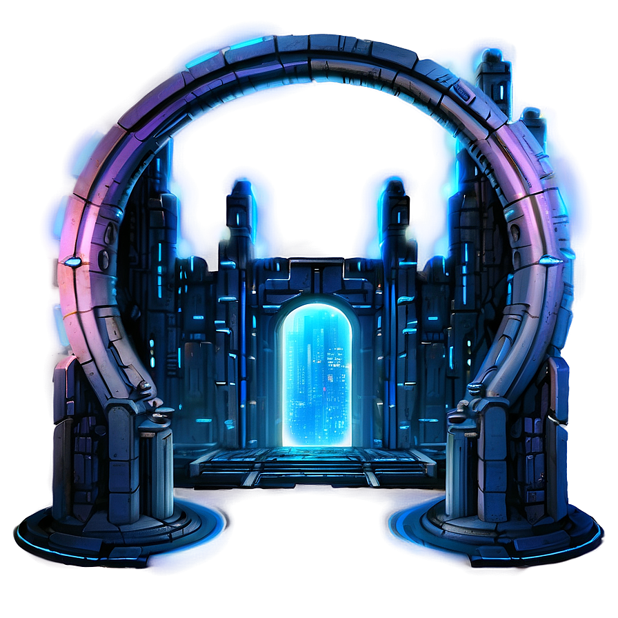 Cyberpunk City Portal Png Pqy75