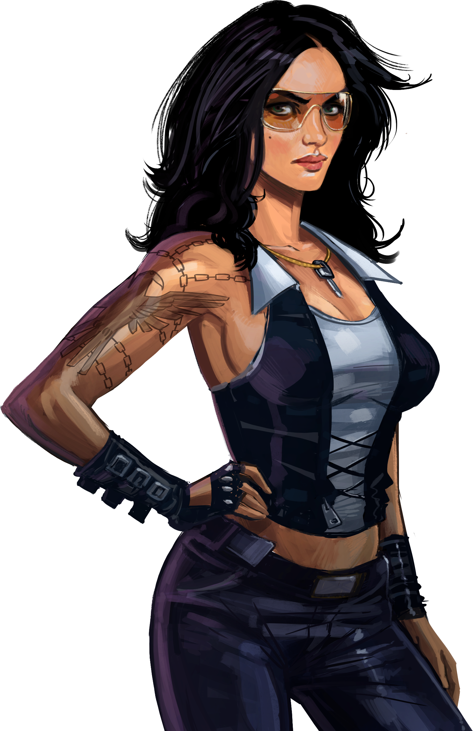 Cyberpunk Female Character Artwork