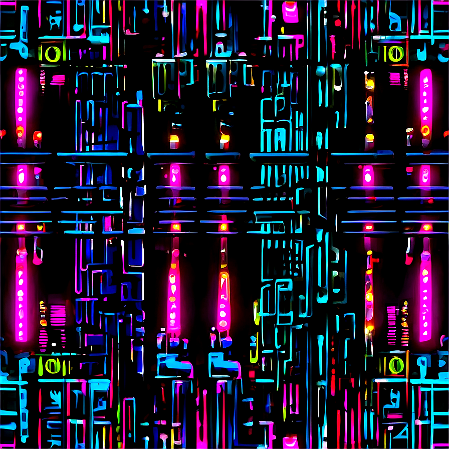Cyberpunk Neon Graphic PNG fvy14 PNG with transparent background
