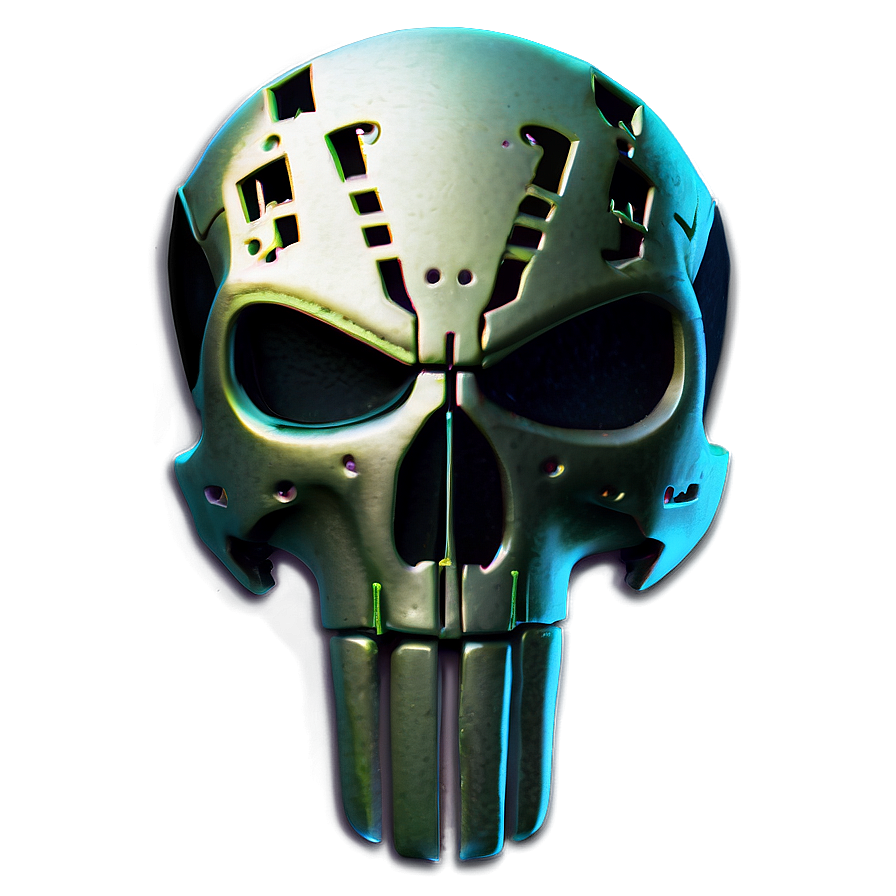 Cyberpunk Punisher Skull PNG gdp PNG with transparent background