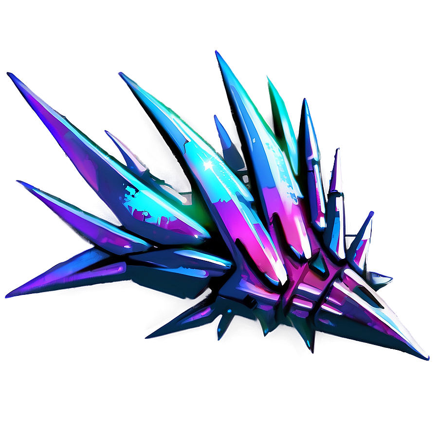 Cyberpunk Spikes Aesthetic Png Kxp