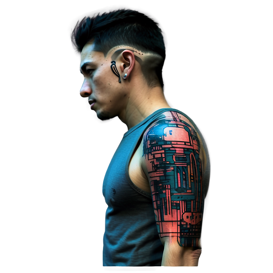 Cyberpunk Tattoo Sleeve Png Vpk24