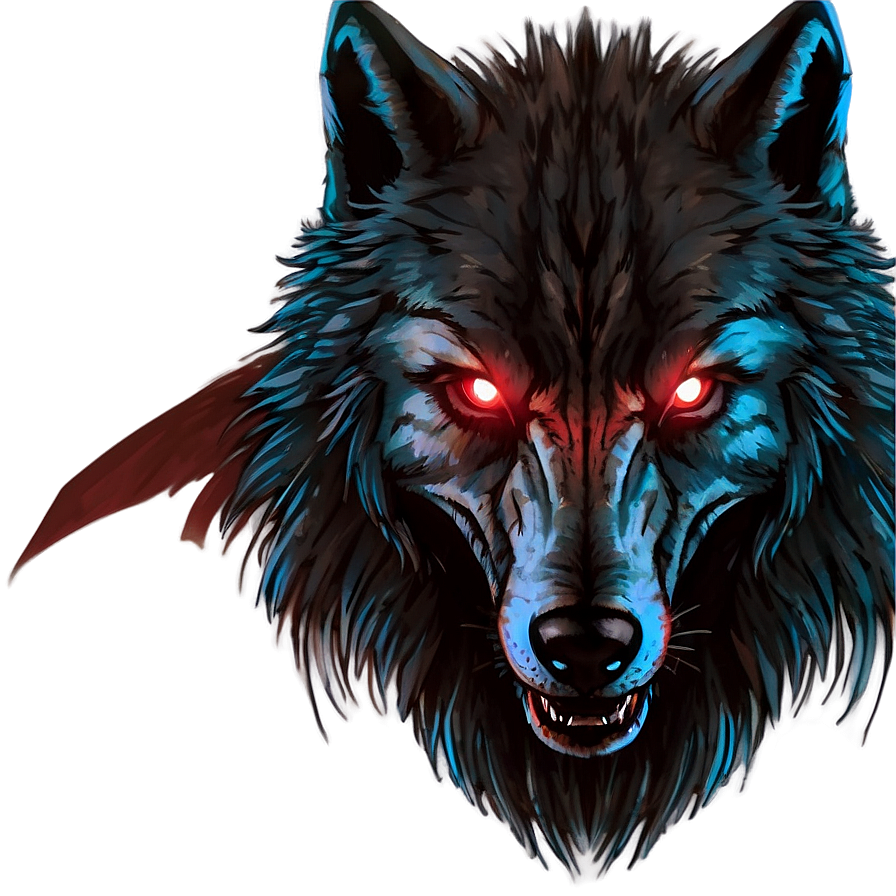 Cyberpunk Wolf Face Artwork Png Hxw44