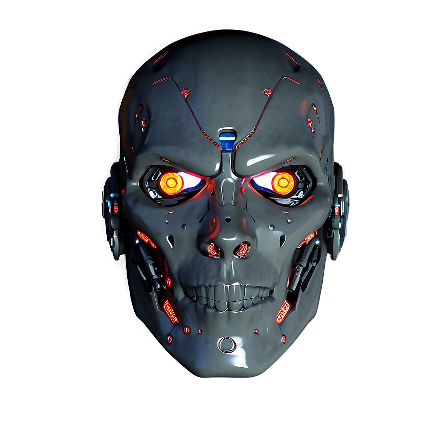 Cyborg Head Image PNG 06212024 PNG image with a transparent background, free high-resolution download
