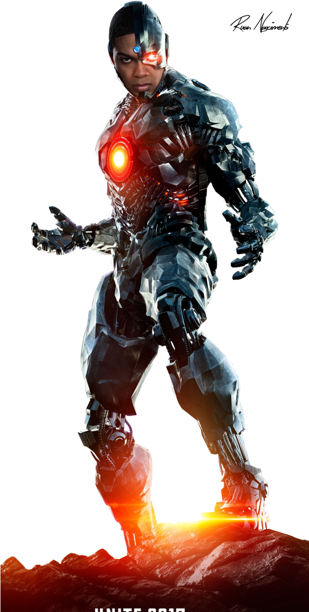 Cyborg Hero Standing Pose