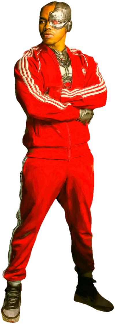 Cyborgin Red Tracksuit