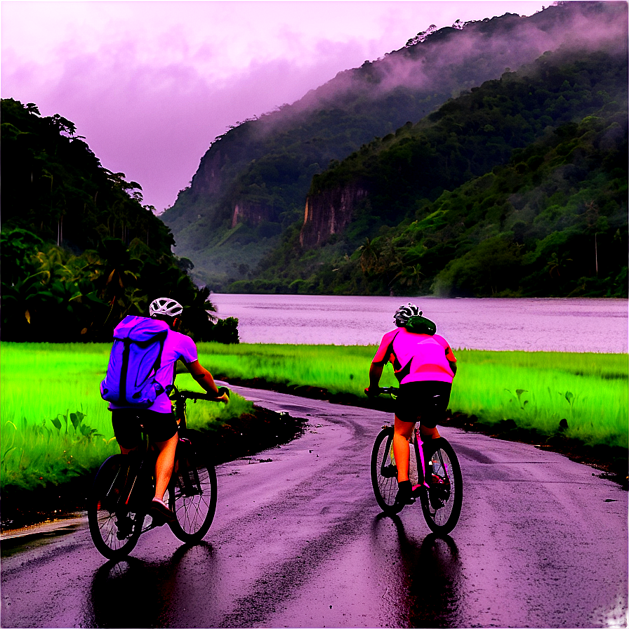 Cycling in the Rain Adventure PNG dqj PNG with transparent background