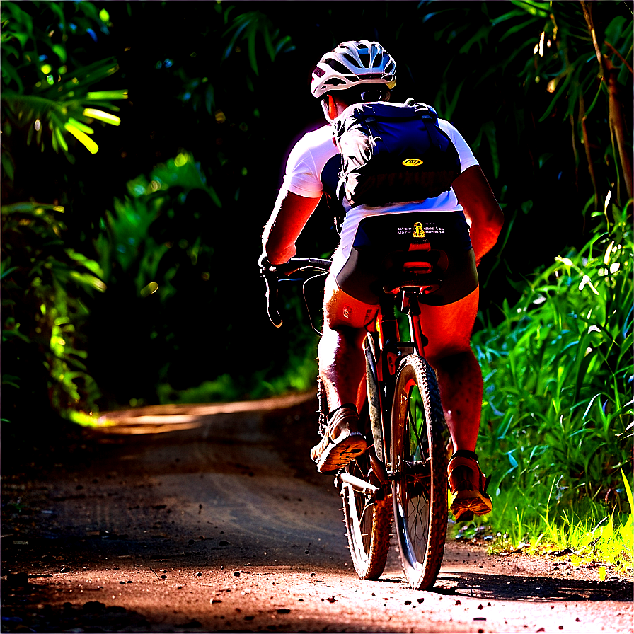 Cycling Through National Parks PNG red PNG with transparent background