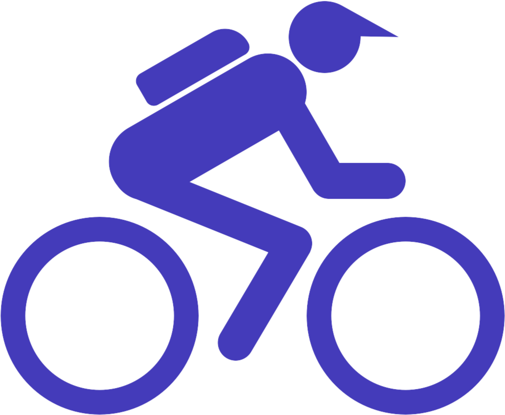 Cyclist Silhouette Icon