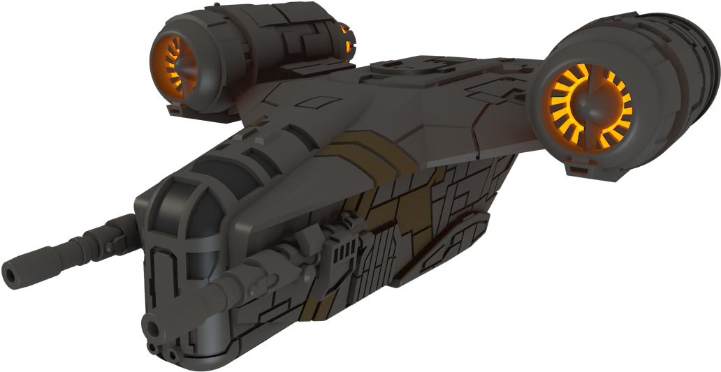 Cyep8vq - Mandalorian Ship 3d Model, HD Png Download PNG with transparent background