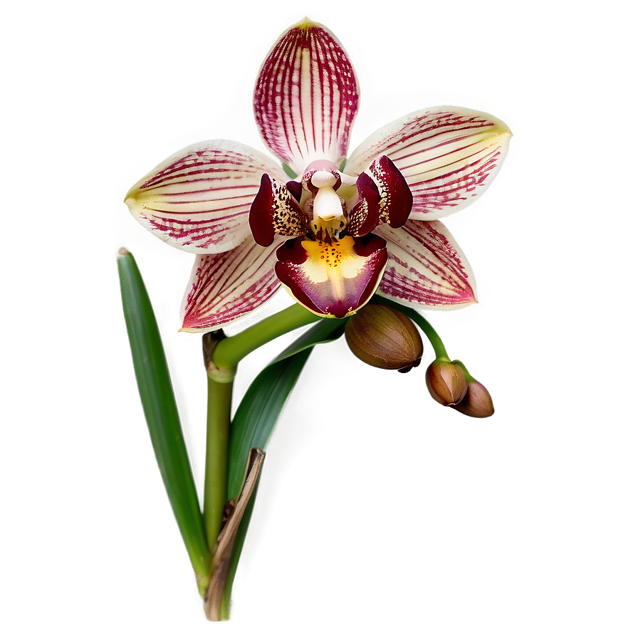 Cymbidium Orchid PNG 05242024 PNG image with a transparent background, free high-resolution download