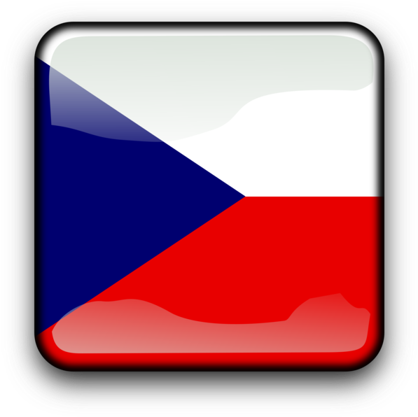 Czech Republic Flag Button