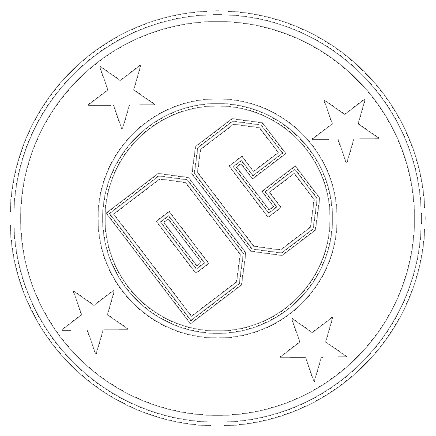 D C Comics Logo Circle Stars