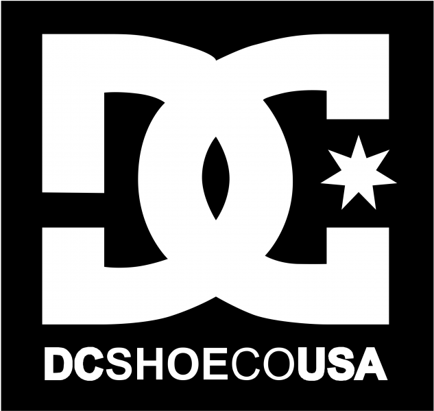 D C Shoes Logo Blackand White